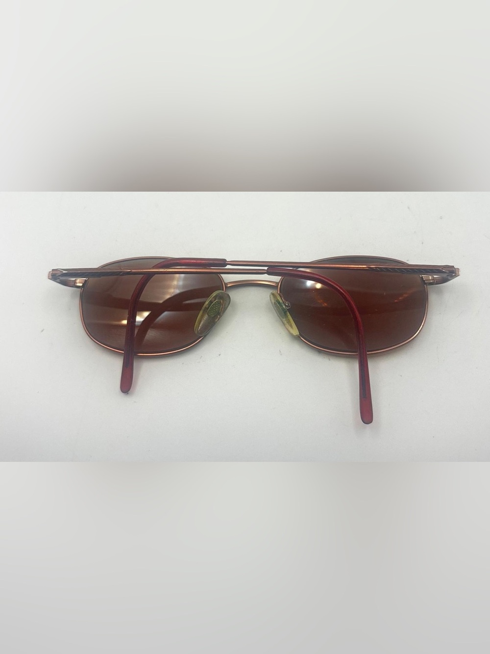 Alain Afflelou 029 Brown Oval Metal Sunglasses Frames Only - Picture 4 of 8